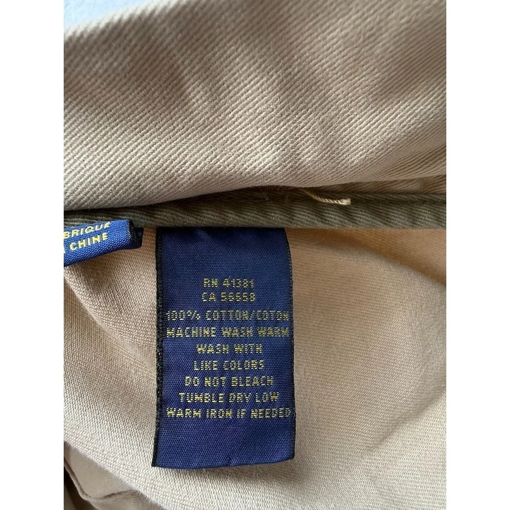 Polo Ralph Lauren Cargo Shorts Men 29 Beige Classic Fit Chino Utility Pockets